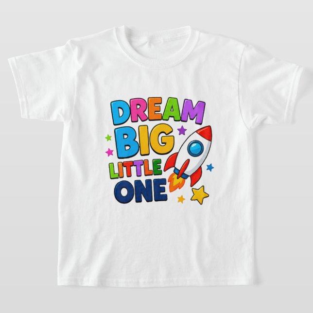 T-shirt 🚀 Rêve Grand graphiques d'espace ludiques ⭐ (Poser)