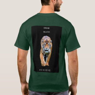 T-shirt Rêve Modèle Motivationnel Croire Atteindre Tiger
