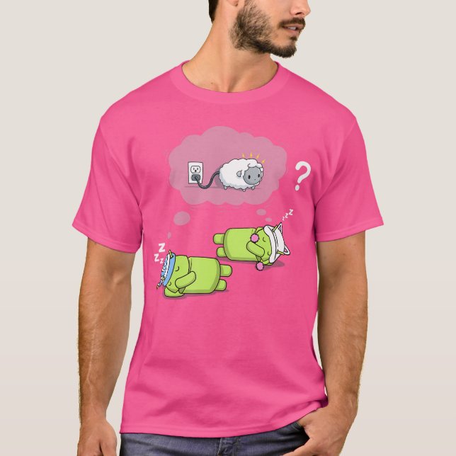 T-shirt Rêve Robot De Moutons Électriques Réplicant Sci-Fi (Devant)