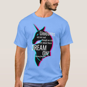 T-shirt RÊVE sur la conception Unicornes