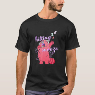T-shirt Réveil alarme chat frappe Snooze Dort Nap matin