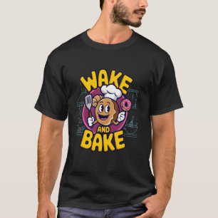 T-shirt Réveil et cuisson, Boulanger Pâtissier Drôle Cuiss