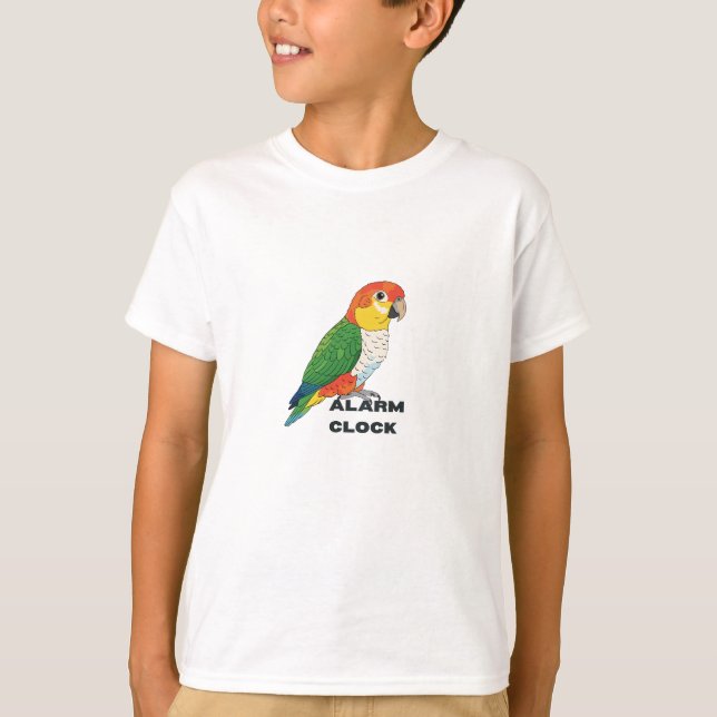 T-shirt Réveil Sun Conure – Conception de perroquet bruyan (Devant)
