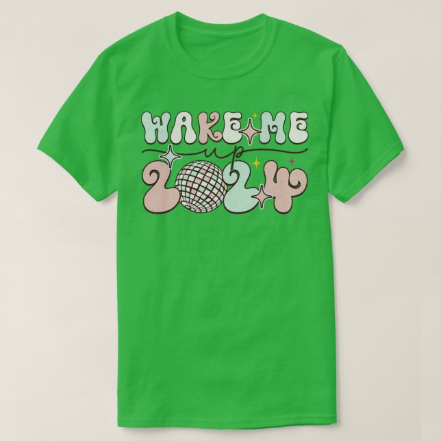 T-shirt Réveillez-moi 2024 (Design devant)
