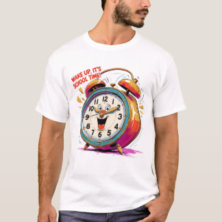 T-shirt Réveillez-vous C’est l’heure de l’école - Amusants