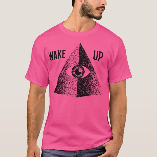 T-shirt Réveillez-vous pyramide 1 (Devant)
