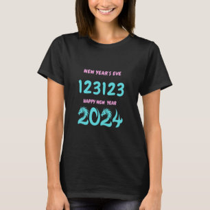 T-shirt Réveillon du Nouvel An 123123 Bonne année 2024
