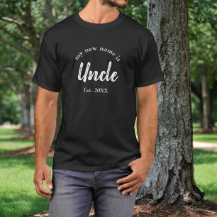 T-shirt Révélation de bébé nouveau pour l'oncle Est année