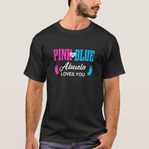 T-shirt Révélation de genre Abuela Baby shower grand-mère