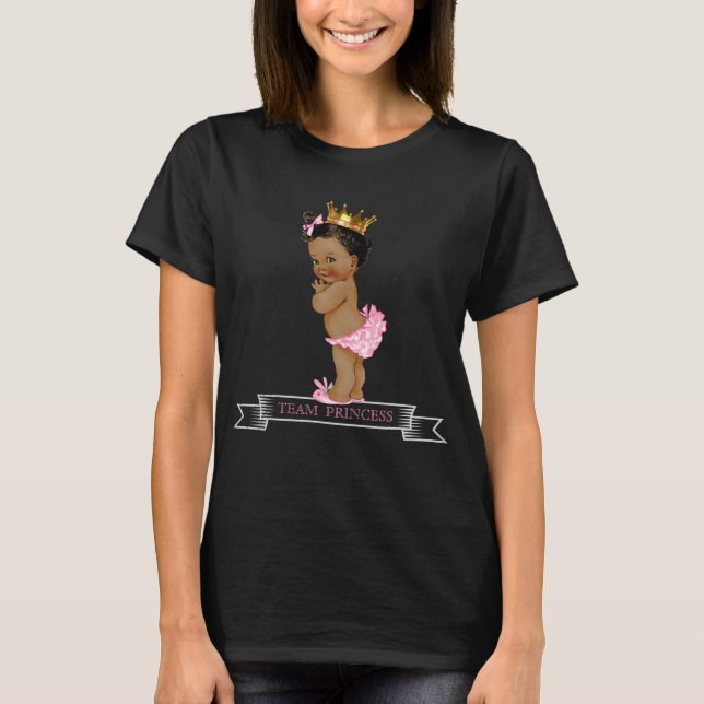 T-shirt Révélation de genre de princesse ethnique (Devant)