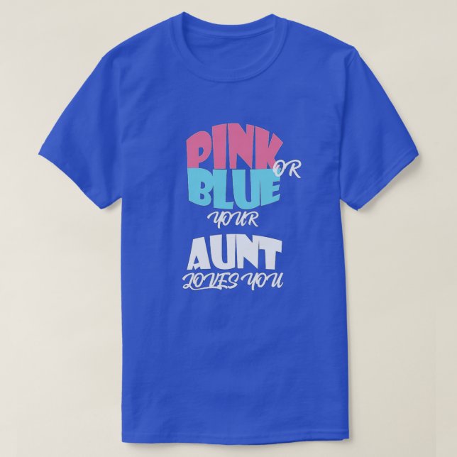 T-shirt Révélation de genre pour bébé pour AUNT classique  (Design devant)