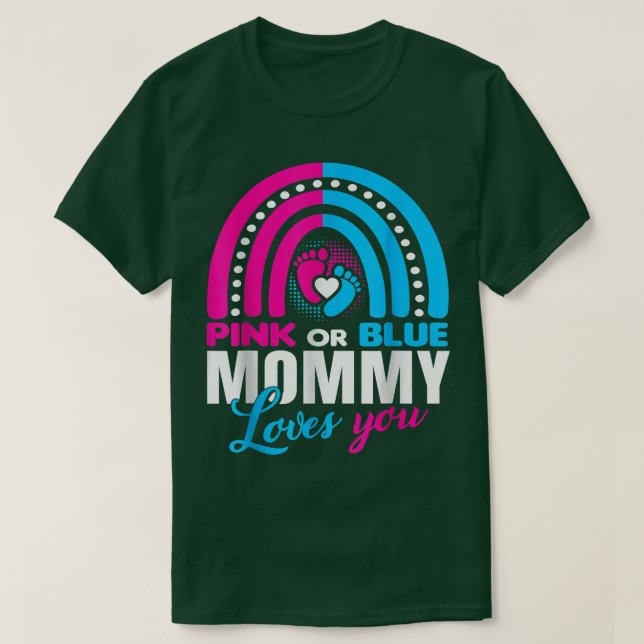 T-shirt Révélation de genre pour le Baby shower maman mama (Design devant)