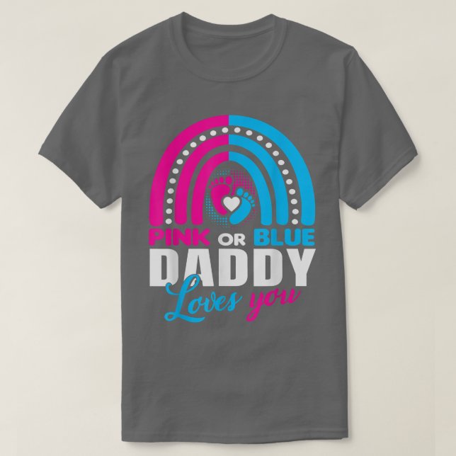 T-shirt Révélation de genre pour papa papa Baby shower (Design devant)