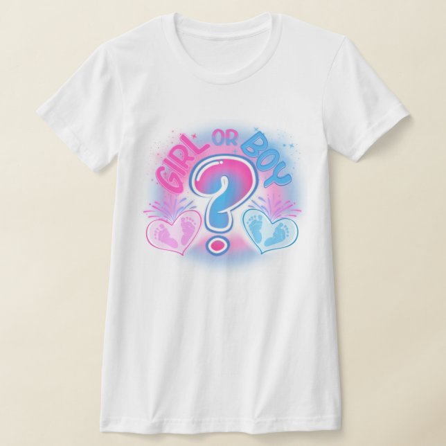 T-shirt Révélation de genre pour une fille ou un garçon (Poser)