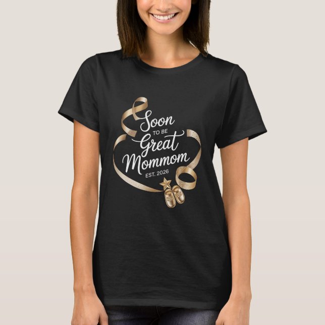 T-shirt Révélation de grossesse Future Grande Mommom 2026  (Devant)