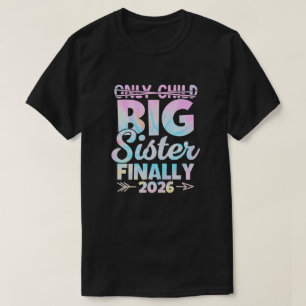 T-shirt Révélation de grossesse unique Grande Sœur Pastel