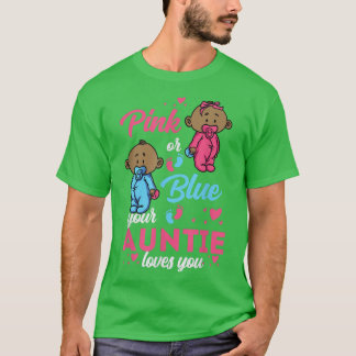 T-shirt Révélation De Sexe Rose Ou Bleu Pour Les Tantes