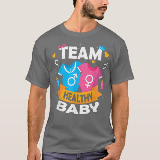 T-shirt Révélation Drôle De Genre De L'Équipe Bébé Sain Pa