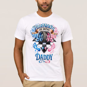 T-shirt Révélation du sexe Papa Burnouts ou Rubans Course