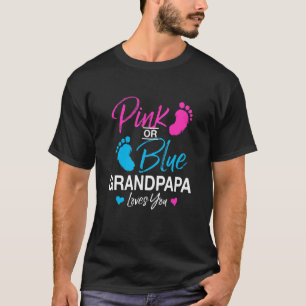 T-shirt Révéler le genre Grand papa Baby shower grand-père