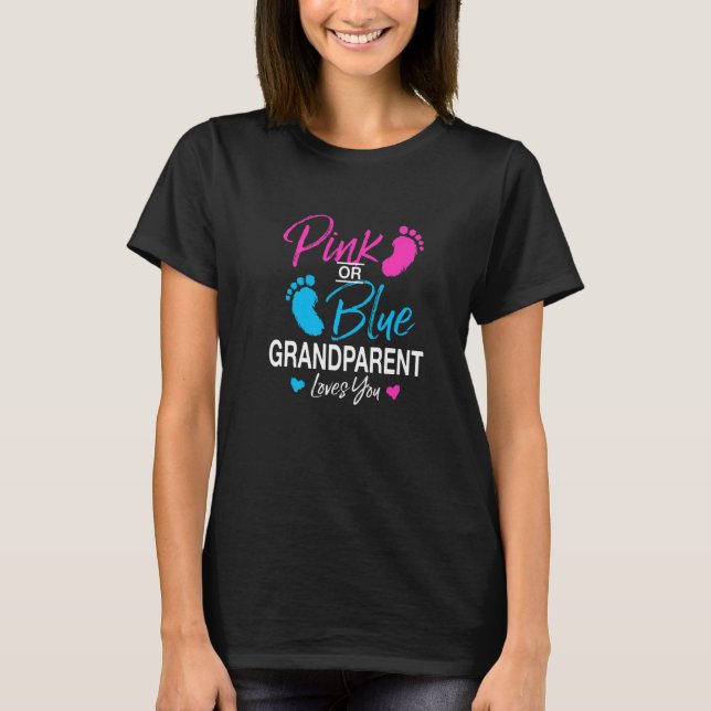 T-shirt Révéler le genre Grand-parent Baby shower grand-pè (Devant)