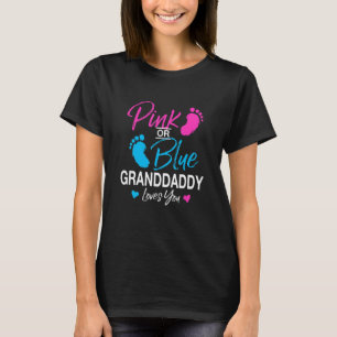 T-shirt Révéler le genre Grand-père Baby shower grand-père