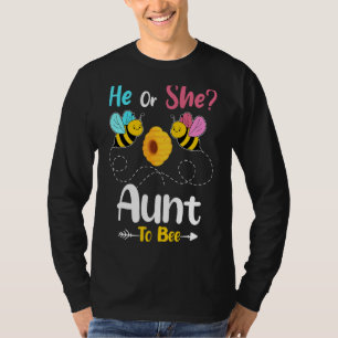 T-shirt Révéler Le Genre Il Ou Elle Tante À Bee Baby Annon