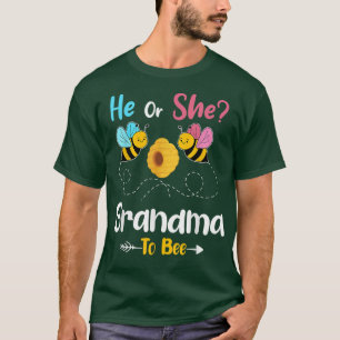 T-shirt Révéler le genre Lui ou Elle grand-mère à Bee Baby