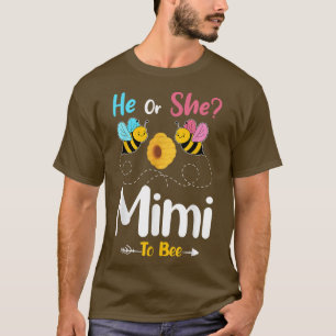 T-shirt Révéler le genre Lui ou Elle Mimi à Bee Baby Annon