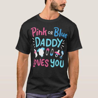 T-shirt Révéler le genre papa père rose ou bleu 3