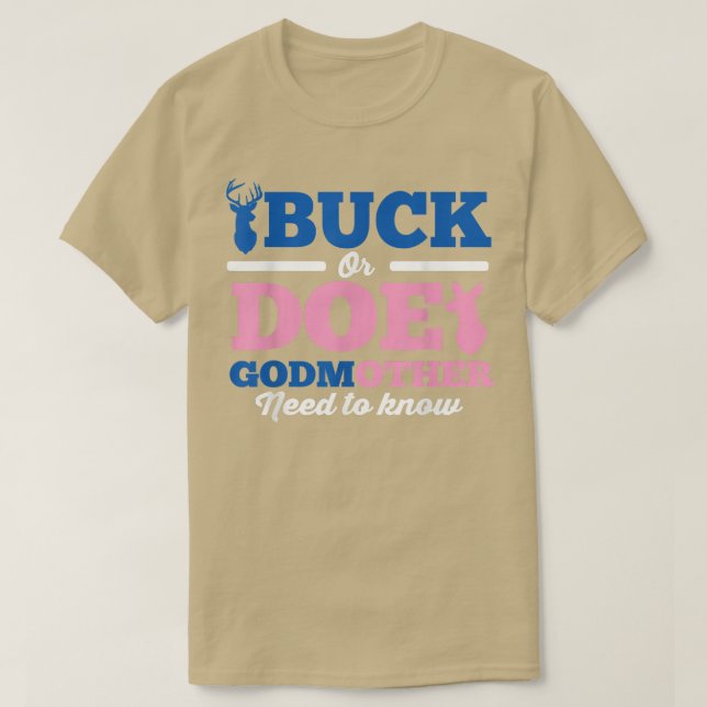 T-shirt Révéler Le Sexe Buck Ou Est-Ce Que Godmère Doit Sa (Design devant)