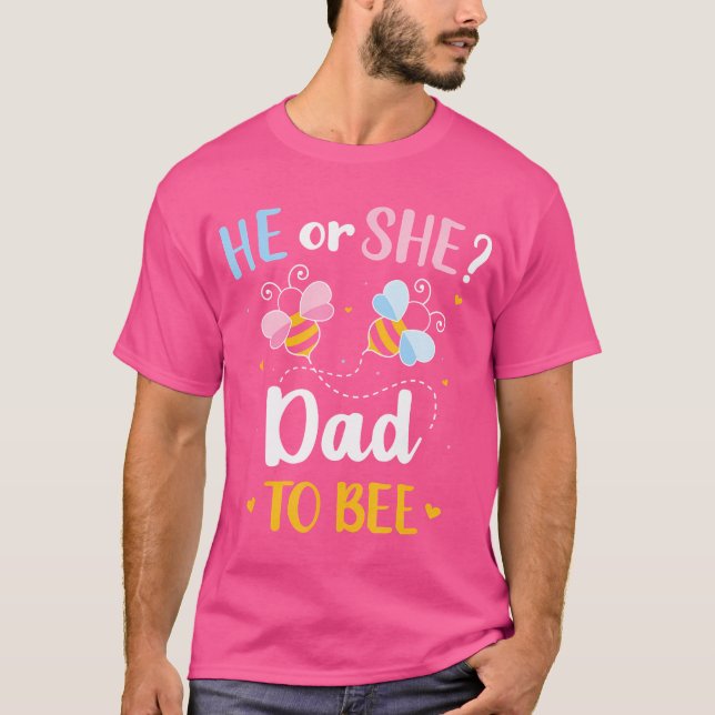 T-shirt Révéler Le Sexe Lui Ou Elle Papa Correspondant Fam (Devant)