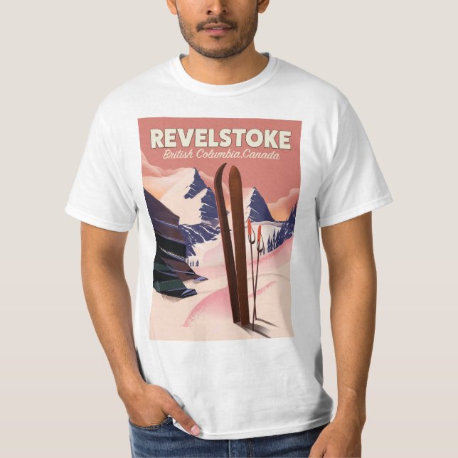 T-shirt Revelstoke Colombie-Britannique, Canada Affiche de (Devant)