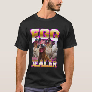 T-shirt Revendeur d'oeufs rétro drôle de Pâques Poulet Con