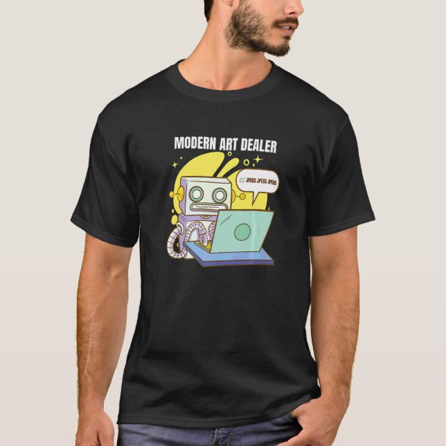 T-shirt Revendeur Moderne Nft  Nfts Robot Jpeg (Devant)