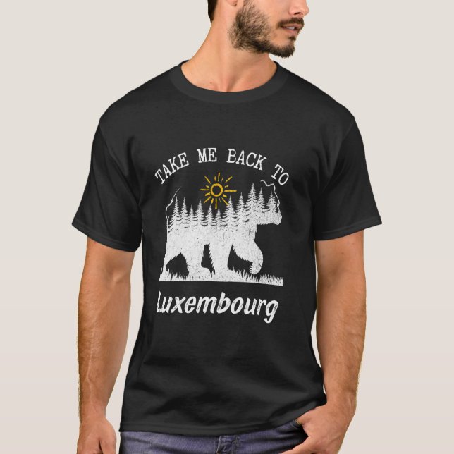 T-shirt Revenez Au Luxembourg Vintage Luxembourg Vaca (Devant)