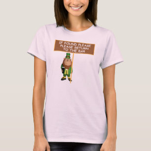 T-shirt Revenez svp à l'Irlandais barre-drôle