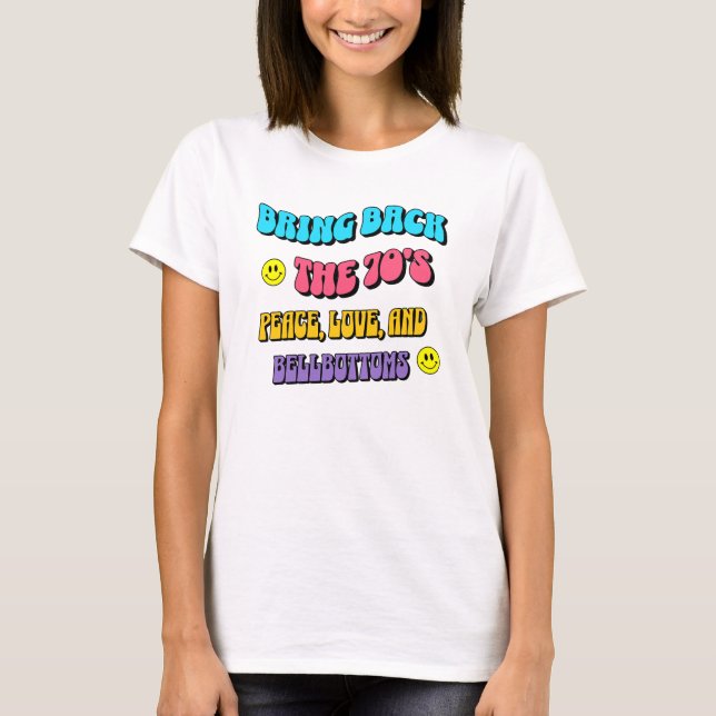 T-shirt Revenir à la les années 70 (Devant)