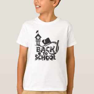 T-shirt Revenir À L'École Illustration Citation Enfants