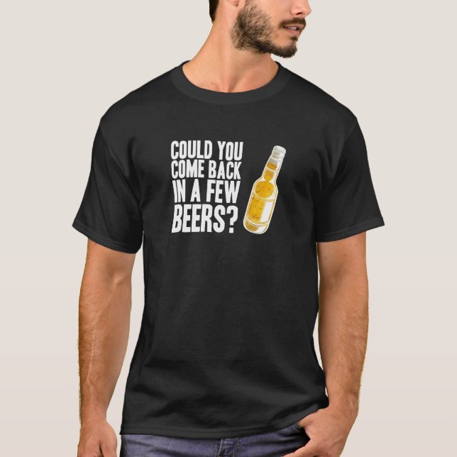 T-shirt Revenu en quelques bières (Devant)