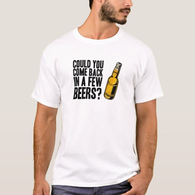 T-shirt Revenu en quelques bières (Devant)