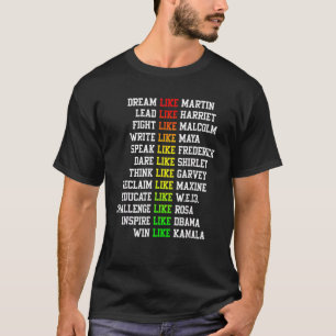 T-shirt Rêver Comme Martin Plomb Comme Harriet Black Histo