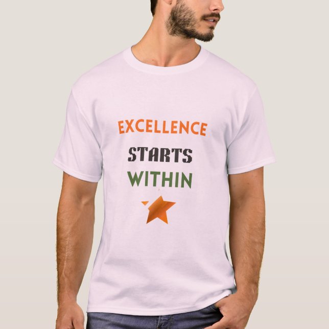 T-shirt Rêver. Construire. Devenir. – Croissance & Succès  (Devant)