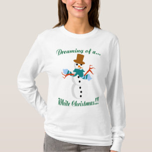 T-shirt Rêver D'Une Chemise De Noël Blanche