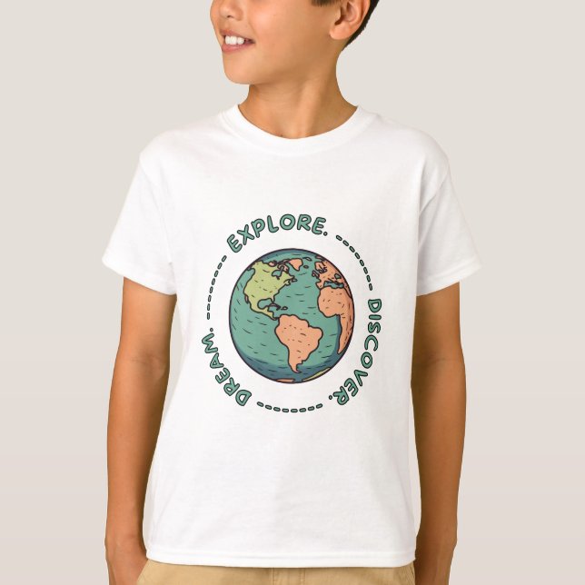 T-shirt Rêver Explorer Découvrir la Terre (Devant)