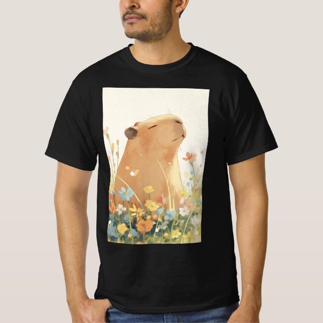 T-shirt Rêverie de capybara (Devant)