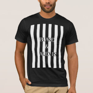 T-shirt Rêverie monochrome de l'infini noir et blanc