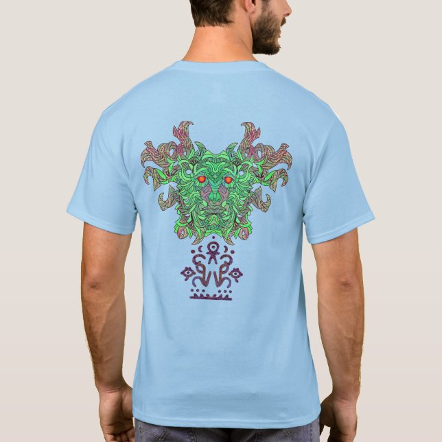T-shirt Revers du masque de l'homme vert (Dos)