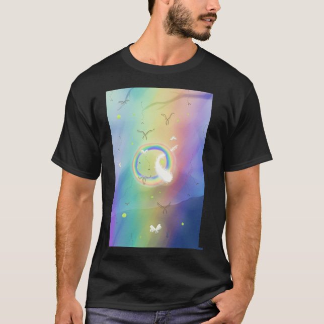 T-shirt reverse rainbow mushishi family family (Devant)