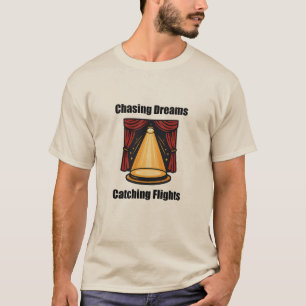 T-shirt Rêves à la recherche de vols à l'approche Ambitieu